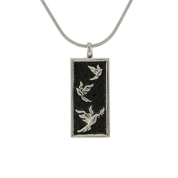 Adorned Dove Cremation Pendant II